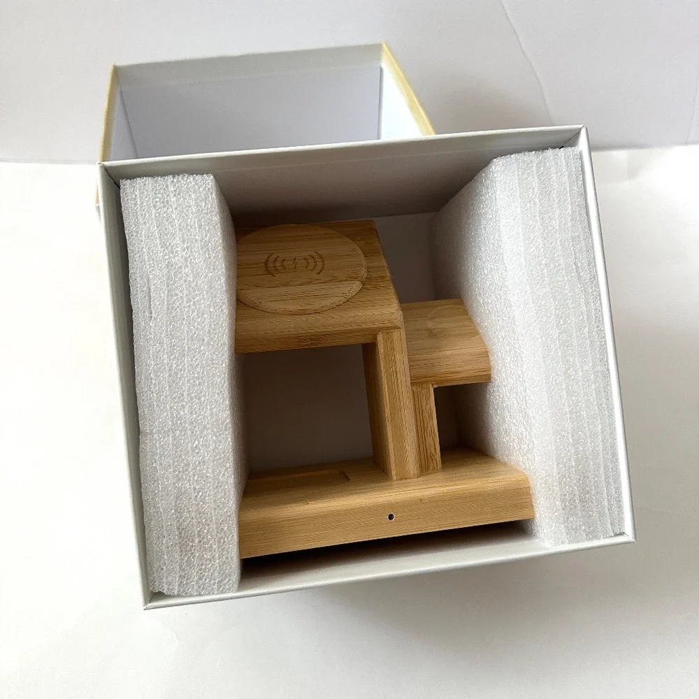 Bamboo Wireless Charging Stand Dock